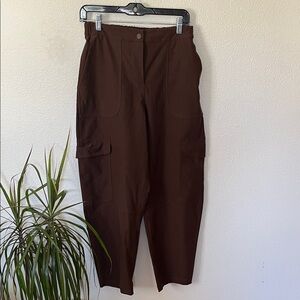 lululemon athletica Wide Leg Cargo Pants in Brown